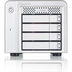 Promise Pegasus M4 Ssd:Sata Onderneming (16 TB), Externe SSD, Wit