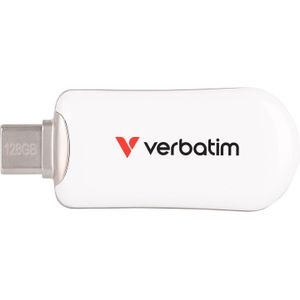 Verbatim - Plectra - USB-stick - Wit - 128 GB - USB-C