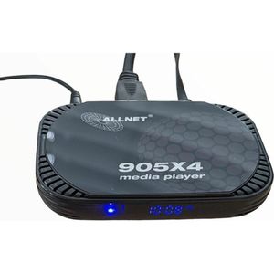 Allnet - S905X4 Pro - Media Player - Zwart - Android 11, 4 GB RAM, 32 GB opslag, 4K ondersteuning, Wi-Fi 6, HDMI 2.1