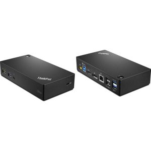 Lenovo IBM ThinkPad Ultra Dock 135W EU (USB A), Docking station + USB-hub, Zwart