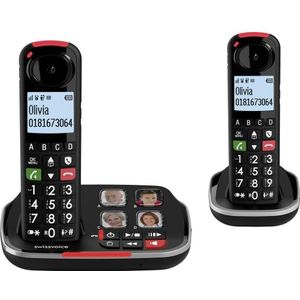 Swissvoice Xtra 2355 Duo, Telefoon, Zwart