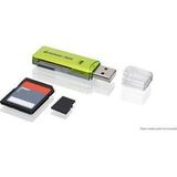 Iogear - GFR204SD - Geheugenkaartlezer - Groen - USB 2.0