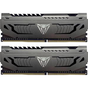 Patriot Viper Steel (2 x 8GB, 3200 MHz, DDR4 RAM, DIMM 288 pin), RAM, Grijs