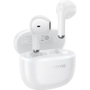 Borofone Bluetooth-Kopfhörer TWS FQ11 Sound weiss (4 h, Draadloze), Koptelefoon, Wit