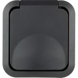 REV Wandontactdoos - Compleet - AquaStorm - Lichtgrijs, Zwart - 1 stuk