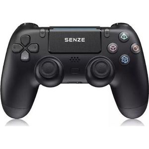 C+P Controller CP C5 Play Station 4 / PC Wireless Bluetooth Controller with Double Motor Vibration Black (PC), Controller, Zwart