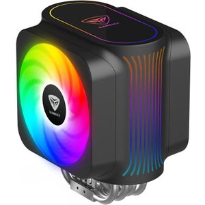 Pccooler GI-D66A HALO FRGB (160 mm), Processorkoeler, Zwart, Veelkleurig