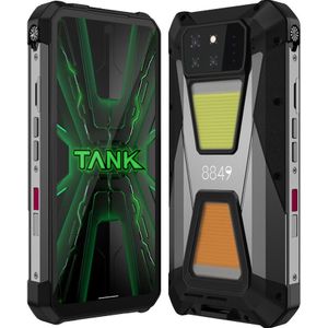 Unihertz - Tank 3S - Smartphone - Zwart, Grijs - 15600 mAh Batterij, IP68, MIL-STD-810H