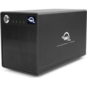 OWC 16,0 TB ThunderBay 4 mini RAID 4 vier-drive SSD externe Thunderbolt 3 opslagoplossing (16 TB), Externe SSD, Zwart