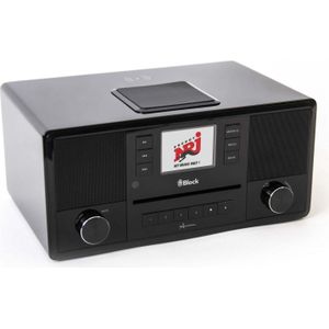 Block Smart Internet Radio + CD Speler Aurora Black (DAB+, Spotify Connect, Draadloze oplader, Internetradio)
