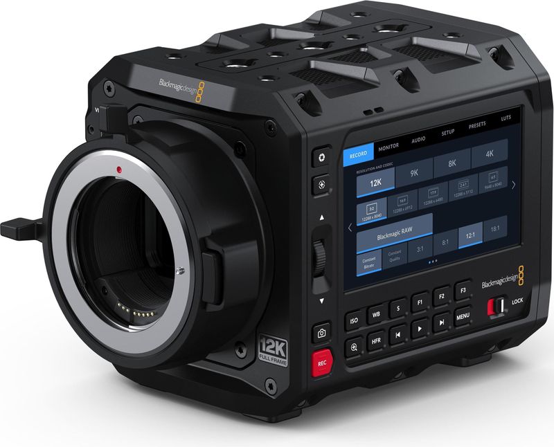 Blackmagic Pyxis 12K EF-vatting (98.70 Mpx, 40p), Videocamera, Zwart