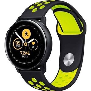 Alogy Sportieve pasek zachte band Alogy voor Samsung Gear S3/ Watch Czarno-Å¼Ã³Å'ty uniwersalny (22 mm, Polyurethaan (TPU)), Horlogebandjes, Geel, Zwart