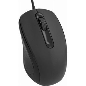 OMEGA MOUSE - 3D OFFICE - Muis - Zwart - 1200 DPI - 1,5M USB