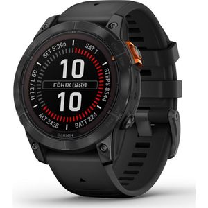 Garmin Fenix 7 Pro Solar (47 mm, Vezelversterkt polymeer, Roestvrij staal, Alleen WLAN, Eén maat voor iedereen), Sporthorloges + Smartwatches