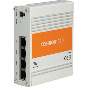 Tosibox 610 WAN, LAN. Doorvoer 70 Mbit/s. 4 jaar eeuwigdurende licentie., Router