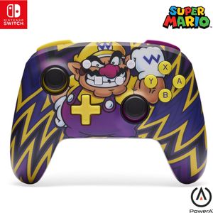PowerA - Wario - Draadloze Gamepad - Geel-Paars - Voor Nintendo Switch