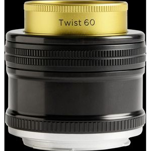 Lensbaby Twist 60 (Nikon F, APS-C / DX), Objectief, Zwart