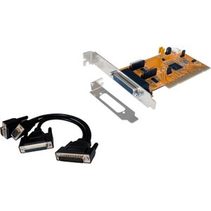 Netwerkkaart - EX-43360 - 2x Seriële RS-232 Poorten - Parallel - Low Profile