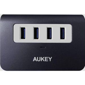 Aukey - CB-H36 - USB 3.0 Hub - Zilver - 4 Poorten - Docking Station