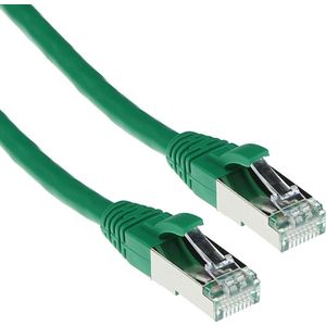 ACT Groene 25 meter SFTP CAT6A patchkabel snagless met RJ45 connectoren. Cat6a s/ftp snagless gn 25,00m (S/FTP, CAT6a, 25 m), Netwerkkabel