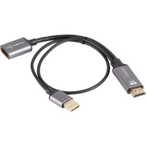 Lanberg - AD-HD-DP-02 - Video Omzetter - Zwart - Aluminium