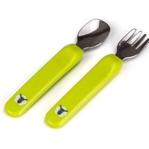 Zebra Kidsme karotīte un dakšiņa Lime no 6 mēn. 140301 LI, Accessoires voor barcodescanners