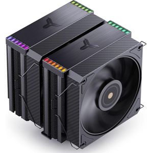Jonsbo HX6280 CPU-Kühler, PWM, RGB - 130mm, schwarz, Processorkoeler, Zwart