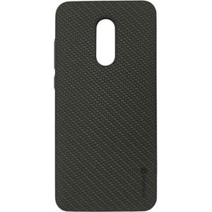 Evelatus A6 Plus 2018 TPU hoesje 2 met metalen plaatje (mogelijk met magneet autohouder) (Galaxy A6+), Smartphonehoes, Zwart