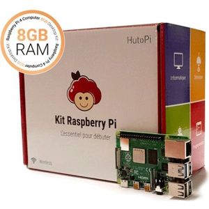HutoPi Raspberry Pi 4 8GB Starter Kit, Ontwikkelborden + Kits