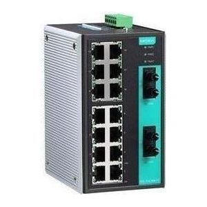 Moxa EDS-316-MM-ST - Unmanaged Ethernet-switch met 14 10100BaseT(X)-poorten, 2 100BaseFX multi-mode, Netwerkschakelaar