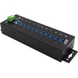 EXSYS EX-1510HMVS USB 3.2 Gen1 Managed Hub - Zwart - Met 15KV ESD-overspanningsbeveiliging