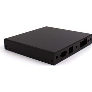 PC Engines CASE1D1BLKU - Behuizing voor de ALIX.2/6 bord serie en APU2D0, 2x LAN, 1x USB, 3x WLAN, zwart (Huisvesting), Elektronica benodigdheden + Behuizing, Zwart