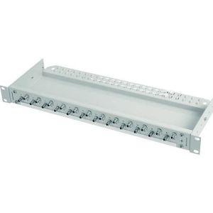 Telegärtner 19" glasvezel patchpaneel Economy V 1U, Server accessoires, Grijs
