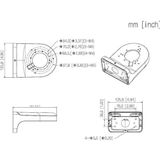 Dahua - DH-PFB205W-E-B - Wandmontage Beugel - Aluminium - Voor Netwerkcamera's