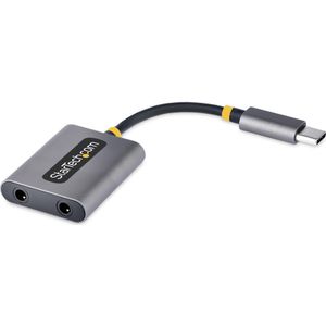 StarTech USB-C HOOFDTELEFOON SPLITTER (Audio splitter), Audio-adapters, Grijs