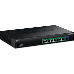 Trendnet - 9-PORT 2.5G GaN Power PoE++ - Netwerkschakelaar - Zwart