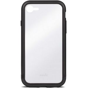 Moshi Luxe - metalen bumper case voor iPhone 8/7/SE - Zwart (iPhone 7, iPhone 8), Smartphonehoes, Zwart