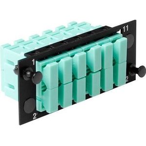 Molex AFR-00374 SC Duplex 12 Vezel adapterplaat, Multimode OM3, Server accessoires, Blauw