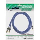 Premium 3,5mm Jack - Tulp stereo audio kabel / blauw - 25 meter
