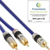 InLine Cinch - 3,5 mm (25 m, Middenklasse, 3,5 mm aansluiting (AUX), RCA), Audiokabel