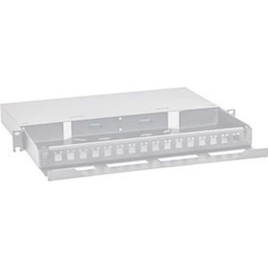 Triton RAC-FO-X68-A1 - Uitbreidbare 19" glasvezelbehuizing 1 U 16x LC-D, Accessoires voor serverkasten, Grijs