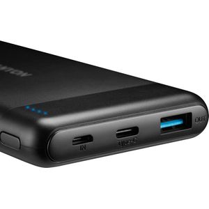 Canyon PB-107 Powerbank (10000 mAh, 18 W, 37 Wh), Powerbank, Zwart