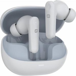 Swissten Bluetooth ANC oortelefoon Focus Wit (Actieve ruisonderdrukking, Draadloze), Koptelefoon, Wit