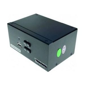 Dexlan KVM-switch met 2 poorten voor dubbel beeldscherm, HDMI 4K/ USB 2.0, KVM schakelaars