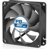 Arctic F8 PWM CO ventilator (AFACO-080PC-GBA01) (80 mm, 1 x), PC ventilator, Zwart