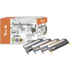 Peach 110962 tonercartridge 4 stuk(s) Zwart, Cyaan, Magenta, Geel