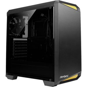 Antec NX100 (mATX, Mini-ITX, ATX), PC-behuizing, Zwart, Geel