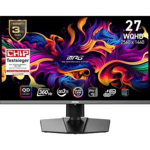 MSI MPG 271QRXDE QD-OLED - Monitor - Zwart - 2560 x 1440 pixels - 26.50 inch