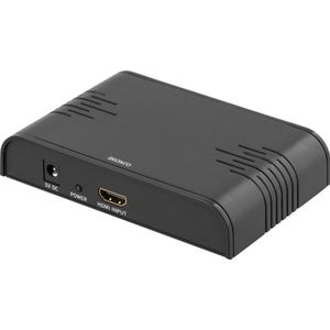 Deltaco signalomvandlare hdmi tot scart pal svart (HDMI), Data + Video Adapter, Zwart