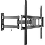 Tv muurbeugel voor 37-70 inch schermen - Basic - Kantelbaar en Draaibaar - Tot 35kg - Zwart